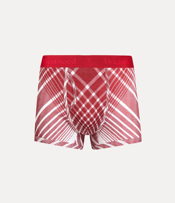 Vivienne Westwood Tartan Burgundy Boxer in BURGUNDY